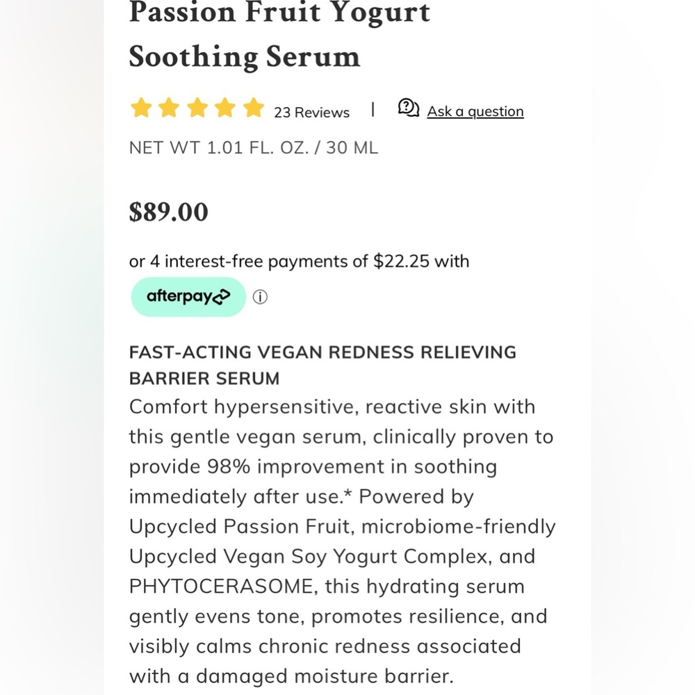 BYROE | Passion Fruit Yogurt Soothing Serum (Brand New!) ✨ - Picture 11 of 16